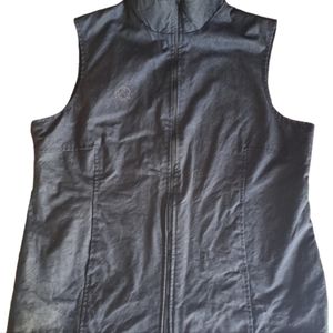 Swanndri Vest Jacket Womens Size Large Black Wax Cotton West Waterproof Canvas